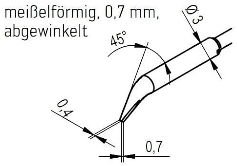 ERSA Entlötspitzenpaar für Lötstationen i-Con Vario 2 und 4 mit Entlötpinzette Chip Tool Vario
