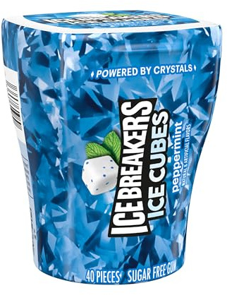Ice Breakers Lot de 40 glaçons sans sucre Menthe poivrée