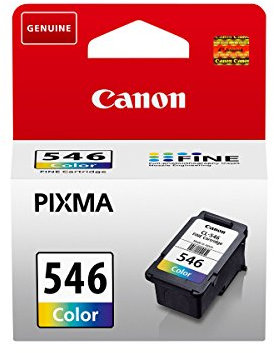 Canon Cartuccia - Cartuccia per Stampante Originale C/M/Y CL-546 - Stampa Fino a 180 Pagine A4 (1 x Cartuccia Inchiostri Colorati)