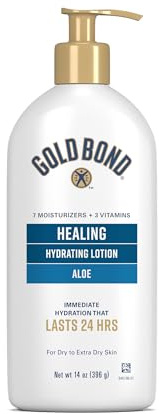 Gold Bond Ultimate Healing Skin Therapy Lotion for Dry Skin, Aloe, 14 Ounce Pump