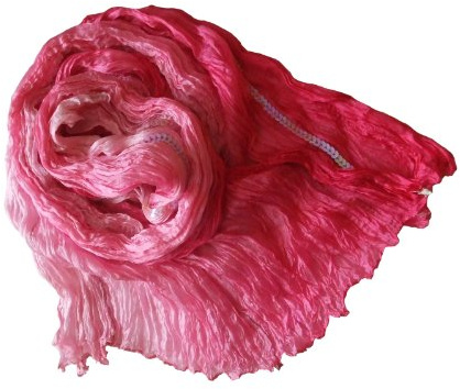 itendance Foulard en soie Froissée avec paillettes chèche écharpe Femme