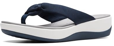 Clarks Women's Arla Glison Shoe, blue heather fabric, 5 Medium US