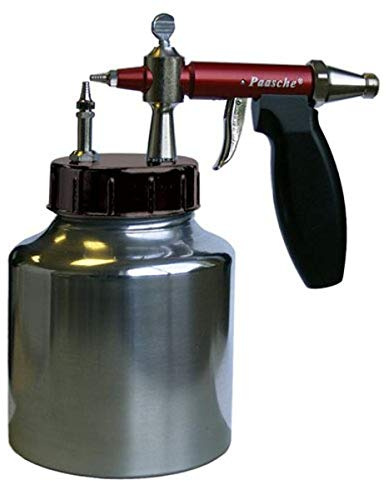 Paasche L#4C Airbrush Sprayer with Quart Bottle Assembly and Medium Spray Head, Siphon Airbrush Gun with 2.0 mm Spray Tip for Medium to Thick Fluids, Ideal for Glazes or Latex Paints, 32 oz Bottle