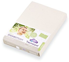 Träumeland Spannbetttuch Organic, naturweiß, 40 x 90 cm
