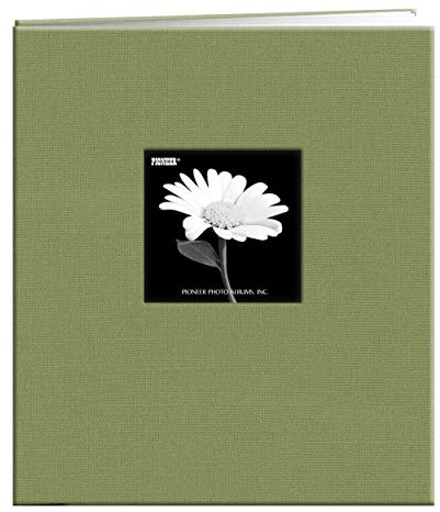Pioneer Fabric Frame Post Bound Scrapbook 8.5X11-Sage Green