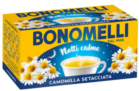 Bonomelli Camomilla Setacciata, 18 Filtri, Rilassante e Digestiva, dal Gusto Unico (27g)