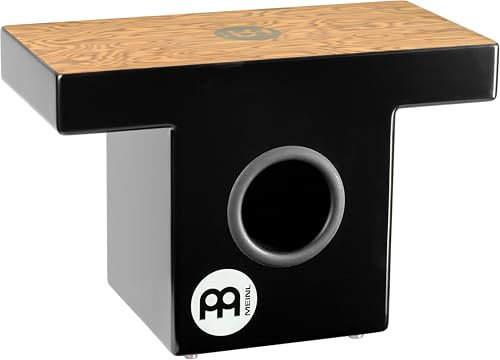 Meinl Percussion Slaptop Cajon Instrument - rückenschonende Trommelkiste mit Snare - Makah-Burl Schlagfläche (TOPCAJ1MB)