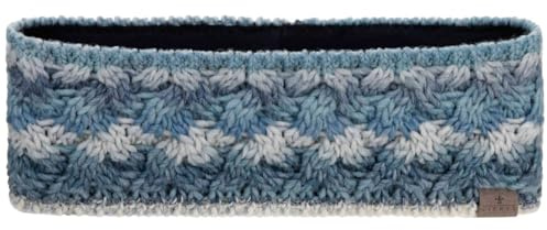 Lierys Cinta para la Cabeza Farelle Mujer - Made in Germany calentador de orejas orejeras con forro Invierno otoño/invierno - talla única azul