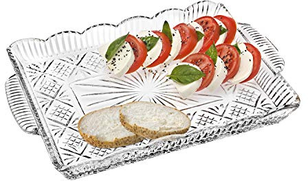 Godinger Serving Tray, Desserts Decor Platter for Appetizers, Snack & Fruit