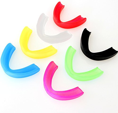 BAY CE GEPRÜFT für Kinder - PINK - Zahnschutz single MIT DOSE BUNT SORTIERT Mundschutz Gebißschutz Sport Kids Junior Jugend (pink/rosa)