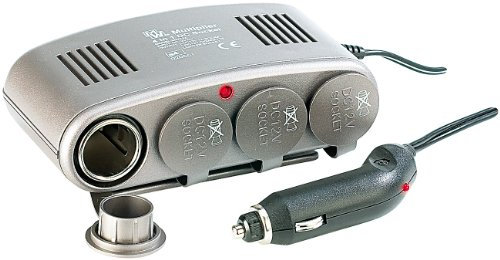 revolt Auto - veicolo presa: Distributore auto a 4 vie 12V, ad es. Per accendisigari (12V ciabatta, Distributore accendisigari per auto, distributori di prese)