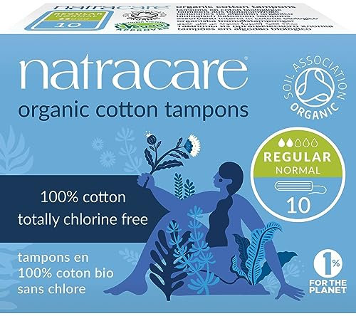 Natracare Organic Non-Applicator Tampons Regular x 10