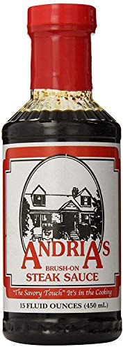 Andria's Brush On Steak Sauce, 15 Ounce Bottle (Pack of 3)