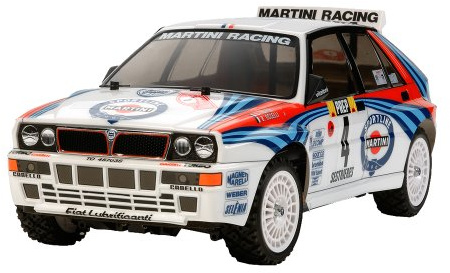 Tamiya 300058570 58570 FIAT TT-02 Lancia Delta HF integrerad borstad 1:10 RC modellbil elektrisk vägmodell fyrhjulantri