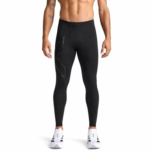 2XU Men's Core Tights Compression Pants, Black/Nero, M UK