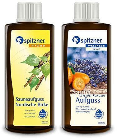Spitzner Saunaaufguss Set Lavendel Birke (2 x 190 ml)