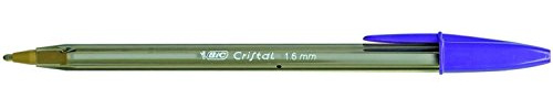 BIC Cristal Fun Stylos-Bille Pointe Large (1,6 mm) - Écriture Large et Intense - Couleurs Assorties, Boîte de 20