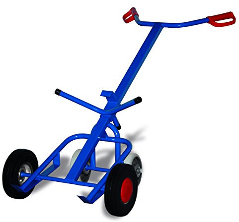 Cordes Fasskarre mit 2 Stützrädern für 200l Fässer, Vollgummibereifung