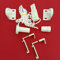 Easy-Shadow - 2 Sets / Hochwertiges Zubehör-Set für Klemmfix-Rollos / Duo-Rollos / Rollo / Verdunkelungsrollo / Easyfix - Klemmhalter / Kettenzug / Halterung für Fensterrahmen Rahmenstärke 15 mm - 22 mm Montage ohne Bohren oder Kleben - weiß