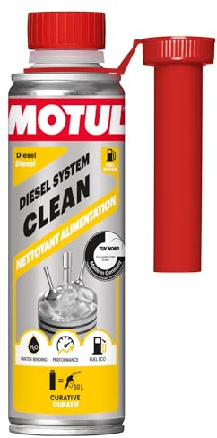 Motul - Nettoyant Alimentation Diesel - Additif Curatif pour Moteur - Élimine la Condensation dans le Système - Idéal avant Contrôle Technique - Diesel System Clean - 300 ml