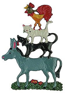 Zinnfigur Bremer Stadtmusikanten