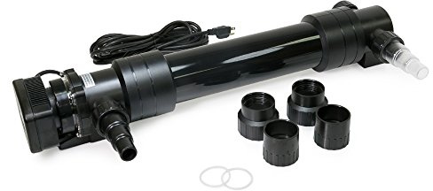 OXYFUL 55W Non-Submersible UV Ultraviolet 27 Light Clarifier Lamp Filter for Aquarium Koi Pond Fish Tank