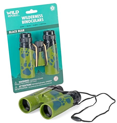 Wild Republic Binocular Natura Selvaggia, Binocolo Per Bambini, Binocolo Per Giocare, Regalo Educativo Per Bambini, Perfetto Per Chi Ama La Natura