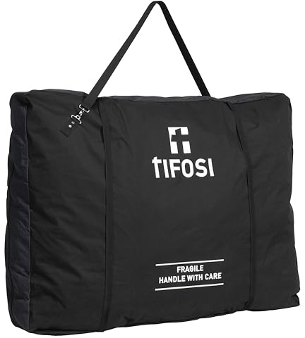 TIFOSI Lightweight Bike Travel Bag 130 x 100cm – Water Resistant Cycling Transport Bag with Wheel Pockets & Shoulder Strap