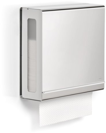 blomus -NEXIO- Papiertuchspender aus poliertem Edelstahl, 30 x 27 x 13 cm, Edelstahl