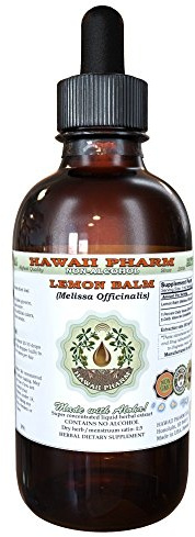 Hawaii Pharm Lemon Balm (Melissa officinalis) Leaf Alcohol-Free Extract, 2 fl oz