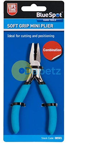 Blue Spot 08501 Mini Combination Plier with Dipped Handle - Blue