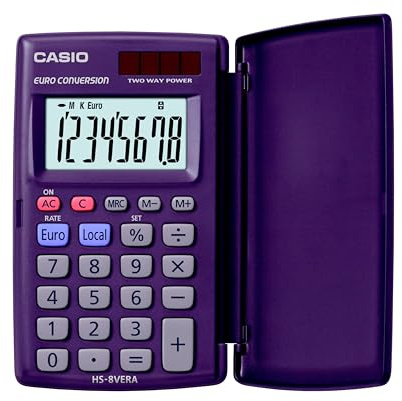 CASIO Calculator HS-8 VER, Blue