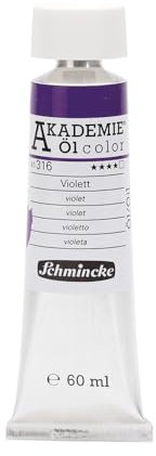 Schmincke – AKADEMIE® Öl color, feine Künstler-Ölfarben, Violett, 41 316 011, 60 ml Tube, höchst lichtecht, Ölmalerei