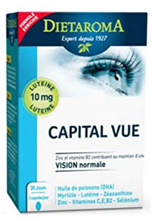 Dietaroma - Complexe capital vue cure 1 mois - 60 capsules molles - Une aide précieuse pour vos yeux