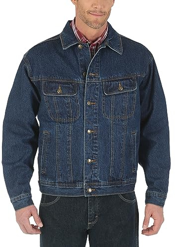 Wrangler herr Western denimjacka utan foder, cowboysnitt Cowboy Cut Western Ungefütterte Jeansjacke (1-pack)