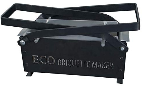 De Vielle Eco Briquette Maker For Fireplace Newspaper Fuel Heat Stove, Metal, Black