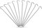 merriway BH04472 (20-Piece) Camping Ground Tent Pegs Galvanised Metal 150 x 3 mm - Pack of 20