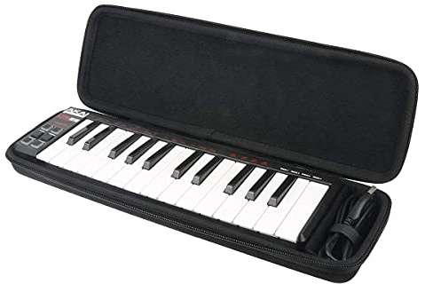 Khanka Hard Travel Case for AKAI Professional LPK25 Portable USB MIDI Keyboard Controller.(Case only)