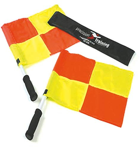 Precision Linesman's Flag Sets - Orange/Yellow, one size, K-REY-TR410