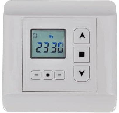 vidaXL Controlador para Motor Rotativo de Persianas y Temporizador Programable