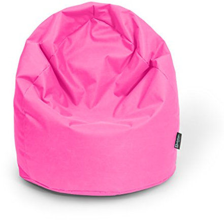 BuBiBag Sitzsack für Kinder in Tropfenform mit ÖKOTEX 100 - Outdoor Sitzsack oder als Indoor Gaming Sitzsack, Kindersitzsack für das Kinderzimmer, gefüllt mit EPS-Perlen (pink)