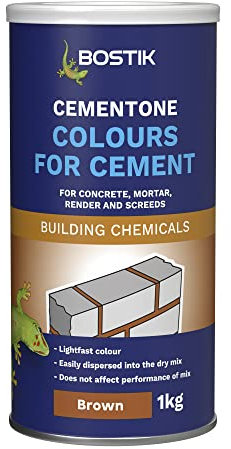 Bostik Colours for Cement Russet Brown - 1kg - For Concrete, Mortar, Render and Screeds - Available in 5 Intermixable Colours - For Interior and Exterior Use