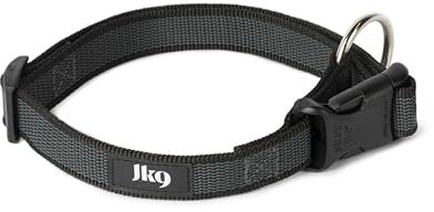 JULIUS-K9 225CG Color & Gray Halsband, 25mm*39-65 cm, verstellbar, schwarz-grau
