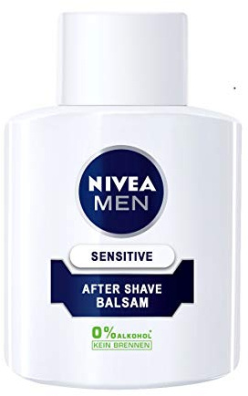 NIVEA Men, 6er Pack After Shave Balsam für Männer, 6 x 100 ml Flasche, Sensitive, 0% Alkohol