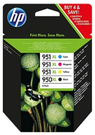 HP Hewlett Packard HP Nr. 950XL/951XL Tintenpatronen-Kombi-Multipack CMYK Ref. C2P43AE Pack 4 113909