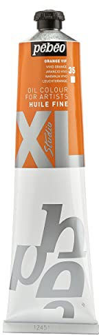 Pébéo - Huile Fine XL 200 ML - Peinture à l’Huile Orange Vif – Peinture à l’Huile Pébéo - Orange Vif 200 ml