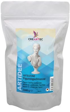 CREARTEC - Artestone Figurengiessmasse - extra harte keramische Giessmasse - 1000g - Made in Germany