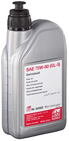 febi bilstein 40580 Gear Oil SAE 75W-80 (GL-5), pack of one