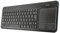 Trust Veza Kabellose Tastatur mit XL Touchpad, Deutsches QWERTZ Layout, Leicht und Schlank, Mikro-USB-Empfänger, 10 m Funkbereich, Funktastatur für Smart TV, PC, Laptop, Console - Schwarz