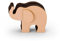 Graf von Faber-Castell 118859 - Stiftehalter Elefant aus Leder, mit 12 Buntstifte Polychromos